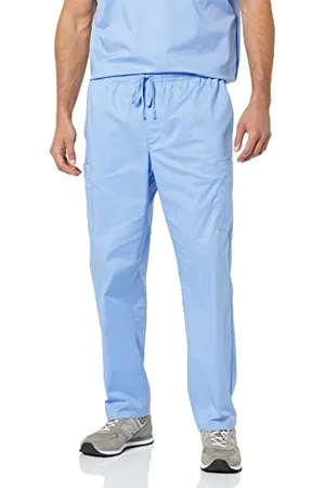 Amazon Herren Scrub-Hose mit elastischem Kordelzug an der Taille, , L