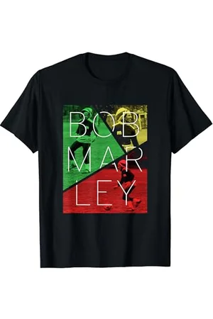 Bob Marley Soccer Split T-Shirt T-Shirt