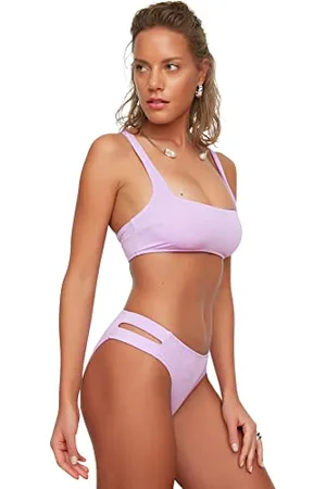 Trendyol Damen Detaillierter Ausschneiden Bikini Bottoms, , 36