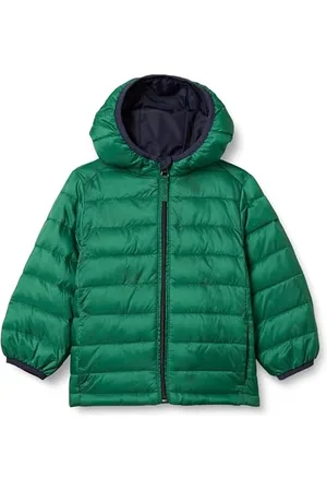 Amazon Jungen Leichte, Wasserabweisende, verstaubare Kapuzenjacke, , 11-12 Jahre