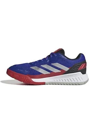 adidas Herren Courtquick Mens Shoes Padel-Schuhe, Lucid Blue/Silver Metallic/Lucid Red