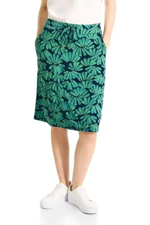 CECIL Damen B361516 Midirock mit Print, , X-Large