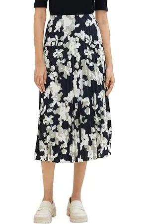 TOM TAILOR Damen Plissee Rock, , 34