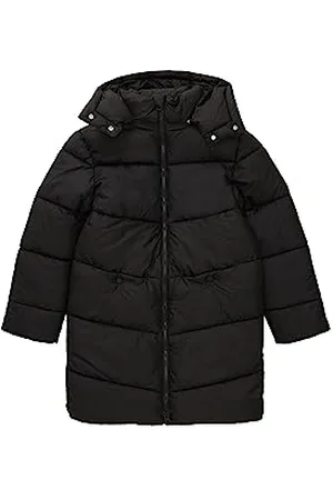 TOM TAILOR Mädchen 1038496 Longstyle Puffer Wintermantel, 29999-Black, 176