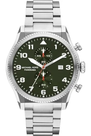 Michael Kors Herren-Uhren Analog Quarz One Size Silber 32029933