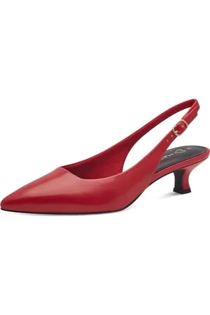 Marco Tozzi Damen Slingpumps Spitz Kleiner Absatz, (Red), 39 EU