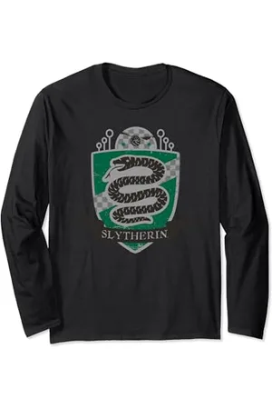 Harry Potter Slytherin Chest Badge Langarmshirt