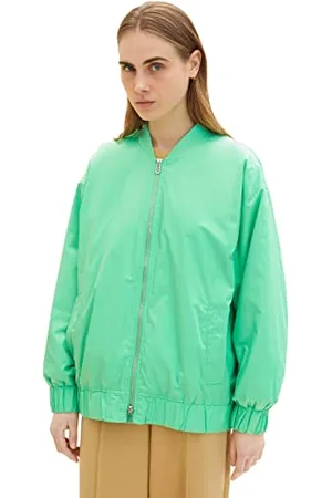 TOM TAILOR Damen 1035871 Loose Fit Bomberjacke, 11052-Strong Green, XL