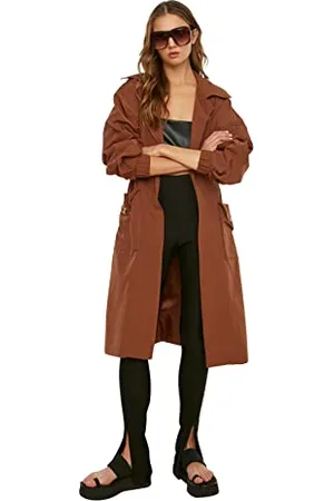 Trendyol Trenchcoat - Braun - Zweireihig