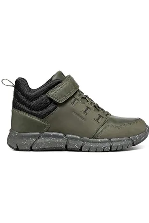 Geox J Flexyper Boy B Abx Ankle Boot, DK Green/Black, 39 EU