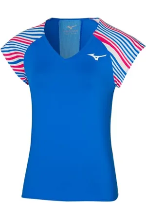 Mizuno Damen Bedrucktes T Tennis Shirt, , L