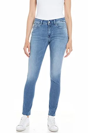 Replay Damen Jeans Luzien Skinny-Fit, (Blau), 25W / 32L