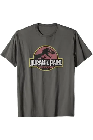 Jurassic Park Original Fossil Silhouette Faded Logo T-Shirt