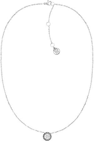 Tommy Hilfiger Jewelry Halskette mit Anhänger für Damen aus Edelstahl mit Kristallen - Erhältlich aus Gold oder Silber