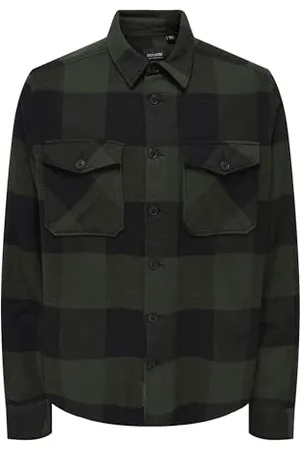 Only & Sons Herren Onsmilo Ls Check Overshirt Noos Shirt, , M EU
