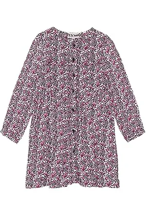 TOM TAILOR Mädchen 1037959 Kleid mit Knopfleiste & Blumenmuster, 32376-small Flower Print, 92/98
