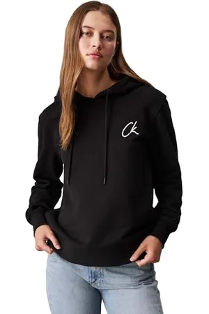 Calvin Klein Jeans EMBROIDERED CK REGULAR HOODIE Pullover-Kapuzenpulli Damen, , XXL
