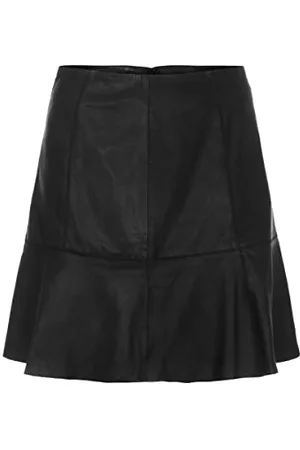 Y.A.S Damen COLLY MW NAPLON Skirt-NOOS Rock, Black, M