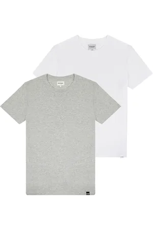 Wrangler Herren 2 Pack Tee Shirt, , 4XL Große Größen