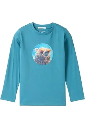 TOM TAILOR Jungen 1044350 Kinder Langarmshirt Mit Fotoprint, , 116-122 EU