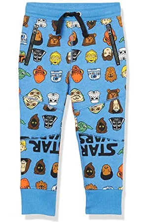 Amazon Disney | Marvel | Star Wars Jungen Fleece-Jogginghose mit Reißverschlusstasche (Früher Spotted Zebra), , 2 Jahre