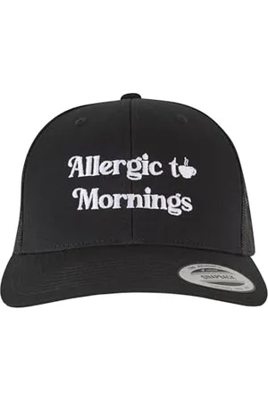 Mister Tee Herren Allergic to Mornings Retro Trucker one Size Black