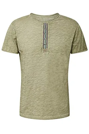 Key Largo Herren Arena Button T-Shirt, , XL