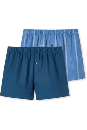Schiesser Jungen 2 Pack Boxershorts-Webboxer-Größe 140 bis 176 Unterwäsche