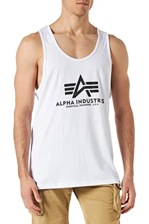 Alpha Industries Herren Basic BB Tank Top T-Shirt, White, XXL