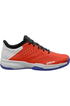 Wilson Herren KAOS Stroke 2.0 Tennis Shoe, White/Orange.com/Bluing, 49 1/3 EU