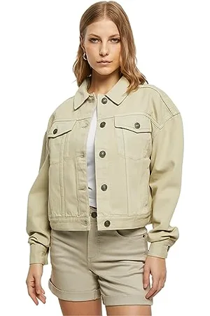 Urban classics Damen TB5490-Ladies Oversized Colored Denim Jacket Jacke, , 3XL