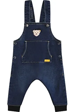 Steiff Unisex Baby Latzhose Jeans, , 68