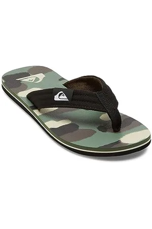 Quiksilver Herren Molokai Layback Ii Sandale, Black/Brown/Green, 39 EU