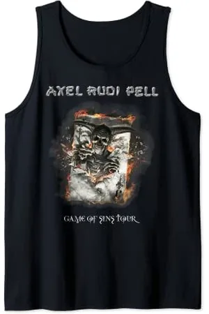 Axel Rudi Pell Game Of Sins Tour T-Shirt mit Schriftzug Tank Top