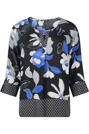 Betty Barclay Damen Schlupfbluse mit Muster /Blau,42