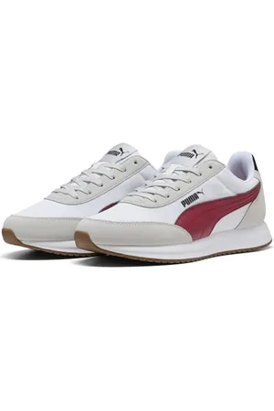 PUMA Unisex R78 LIGHTWIND Sneaker, COOL Light Gray-Dark Crimson White, 46 EU