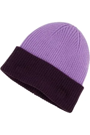 Ulla Popken Damen gestrickt 2-farbig Mütze, , Einheitsgröße