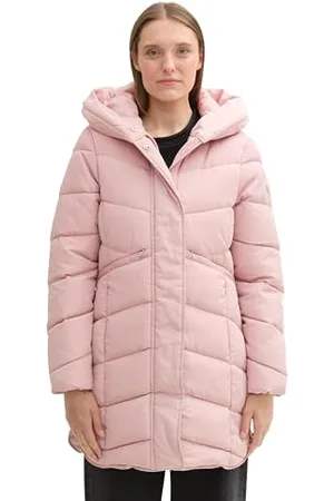 TOM TAILOR Damen Puffer Parka mit Kapuze, , S