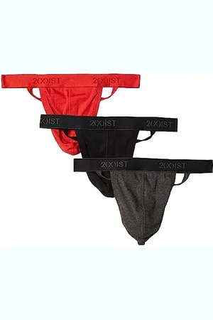 2Xist )IST Herren Essential Cotton Y-Rücken Tanga 3er-Pack