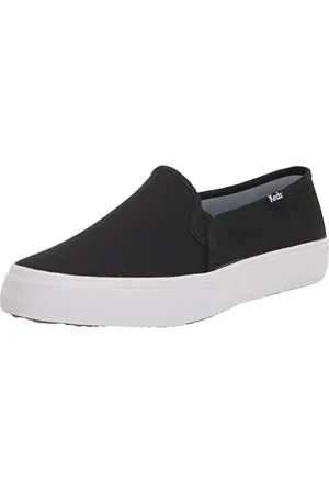 Keds Damen Double Decker Canvas SMU Sneaker, Black, 38 EU