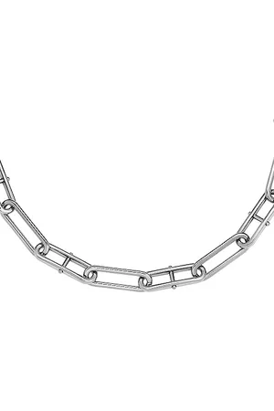 Fossil Halskette für Frauen Heritage D-Link Edelstahlkette, Länge: 375mm+60mm, JF04503040