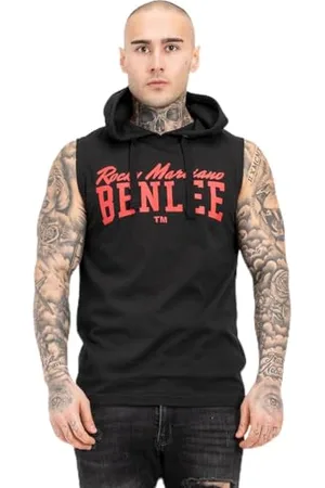 Benlee Herren ärmelloses T-Shirt mit Kapuze Normale Passform Darry XL