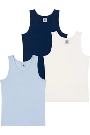 Petit Bateau Jungen A0CT0 Tanktops, , 5 Jahre (3er Pack)