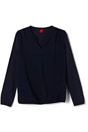 QS by s.Oliver Junior Mädchen 401.10.009.12.130.2043341 T-Shirt, blau, M/REG