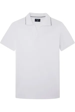 Hackett Herren Piped Trim Texture Polo, , XXL