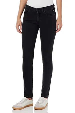 Replay Damen Jeans New Luz Skinny-Fit mit Comfort Stretch, (Schwarz), 23W / 32L