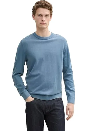 TOM TAILOR Langarmshirt mit Knöpfen, Sky Captain Blue, XXS