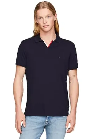 Tommy Hilfiger Herren Poloshirt Kurzarm Rwb Tipped V Collar Reg Polo Regular Fit, , XL