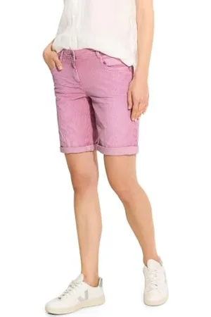 CECIL Damen B377706 Gestreifte Jeans Shorts, , 26W