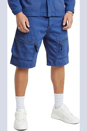 G-Star RAW Herren Denim Cargo Loose Shorts, , 32